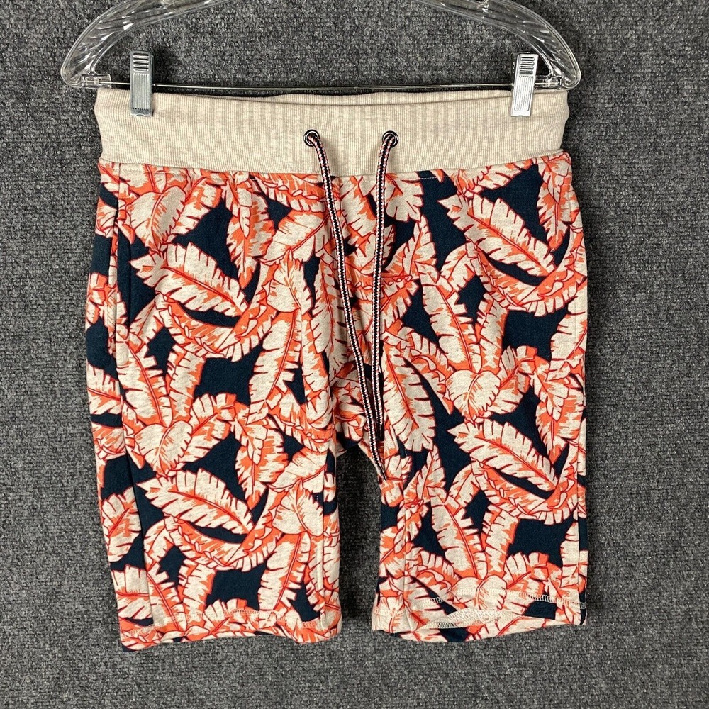 Public Opinion Sweat Shorts Men's Small Hawaiian Cotton Blend Drawstring S‎
